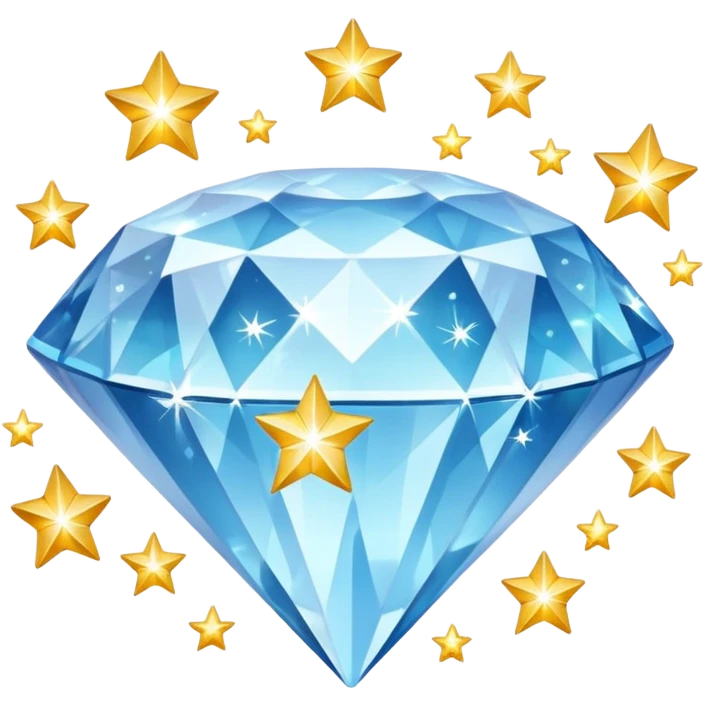 diamond with small stars  emoji