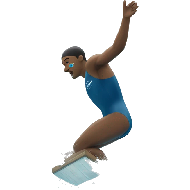 swimmer diving off block emoji