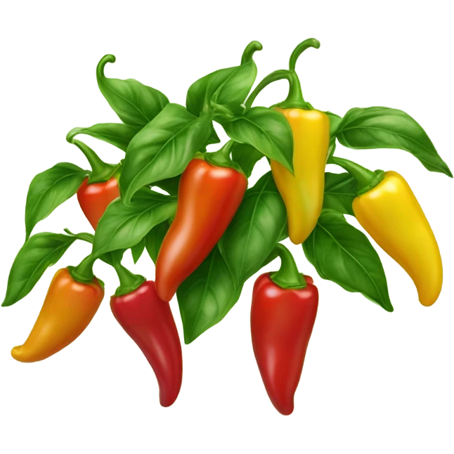 five pepper plant emoji