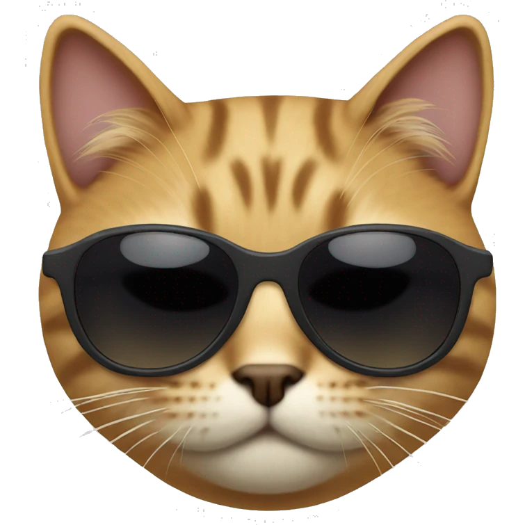 Cat with sunglasses emoji