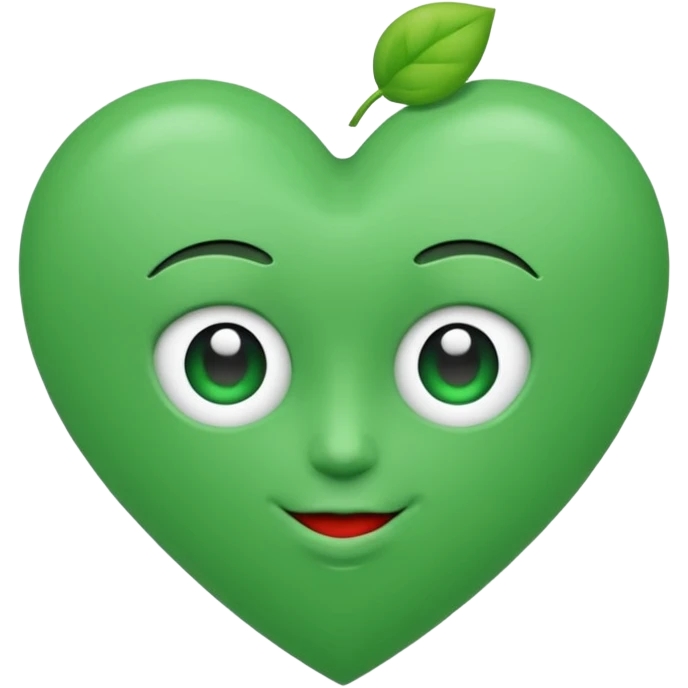 Fait une personne avec un coeur vert emoji