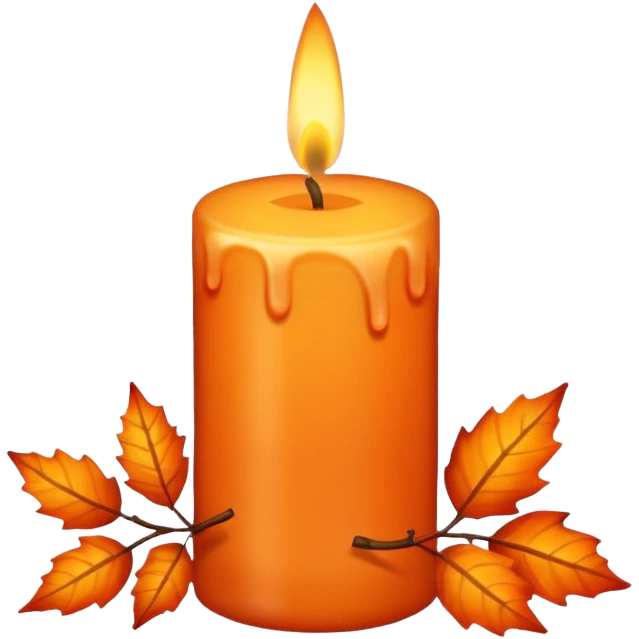 fall autumn candle emoji