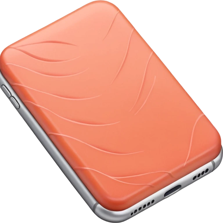 Make salmon flesh in iPhone emoji style emoji