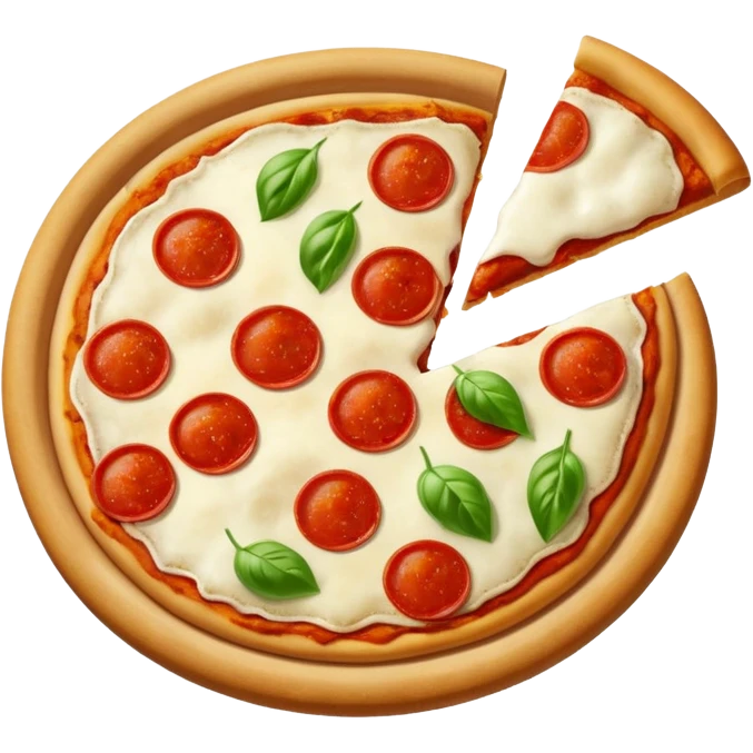 Pizza carre no meat emoji