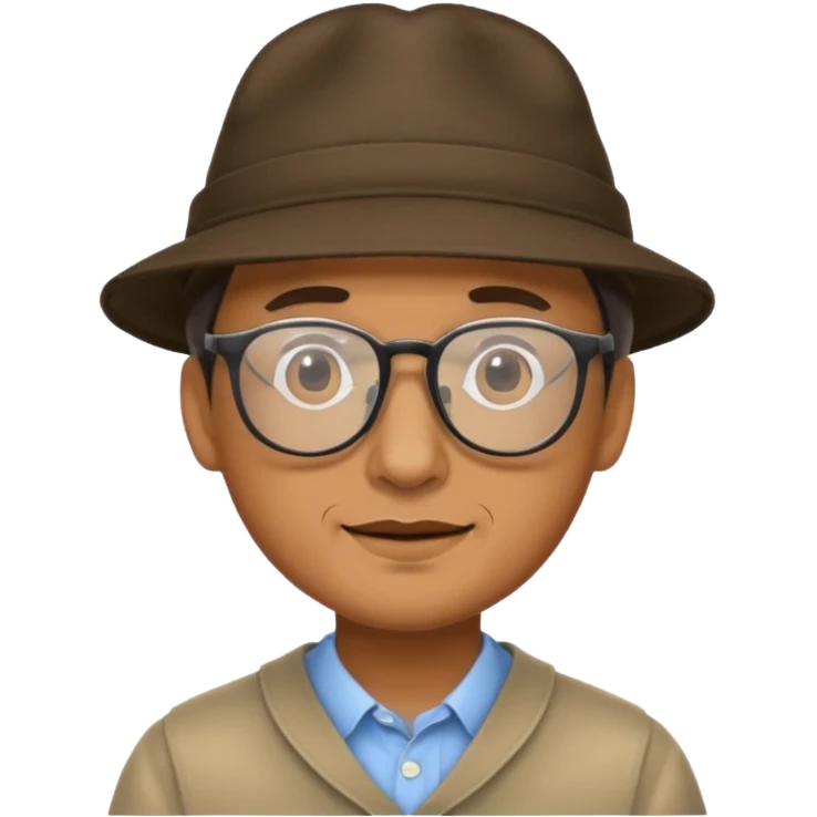 man wearing hats and glasses emoji