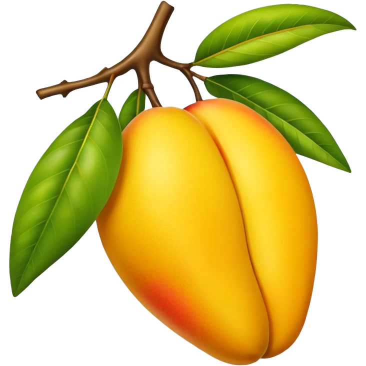 Yellow mango emoji