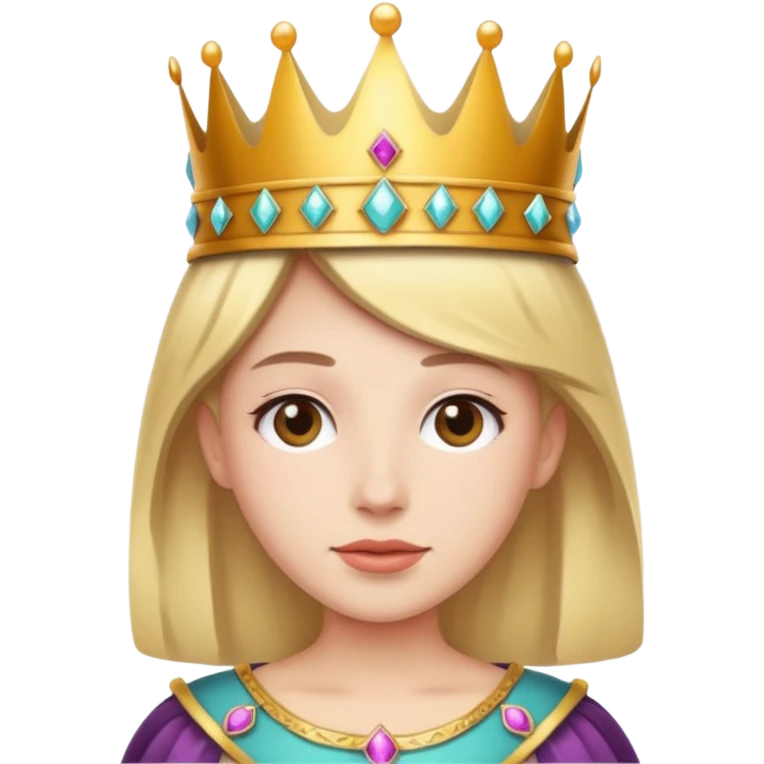 Wearing a crown emoji