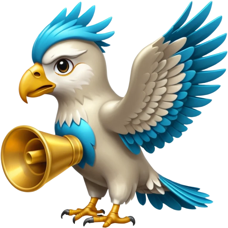 Águila con trompeta  emoji
