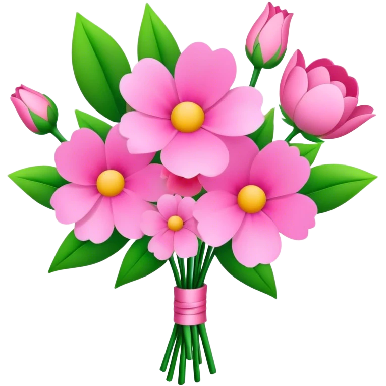 pink flower bouquet emoji