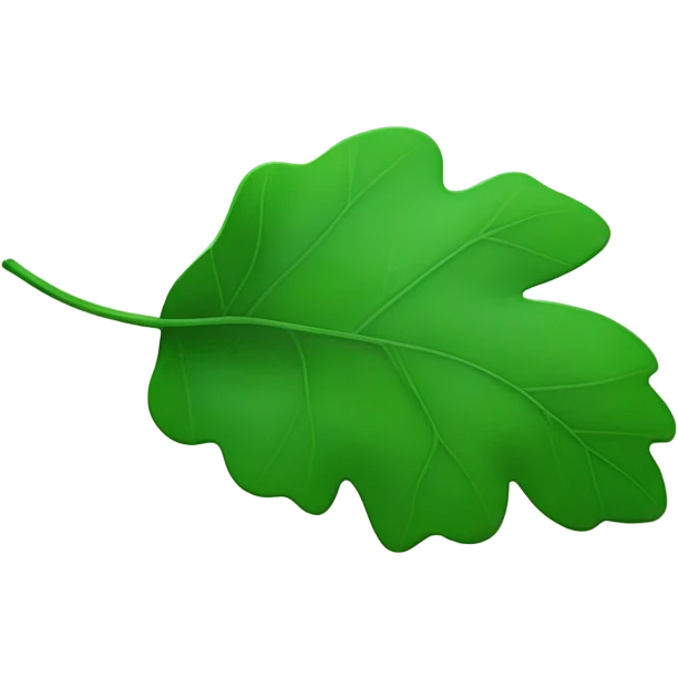 leaf with the text "98polecat" floating on  emoji