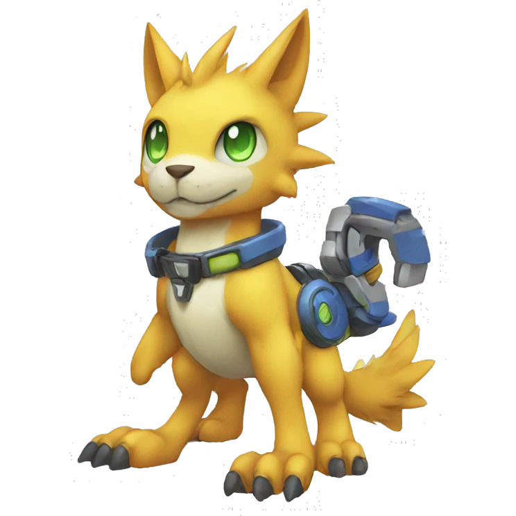 cute cool Digimon-Fakemon-animal full body emoji