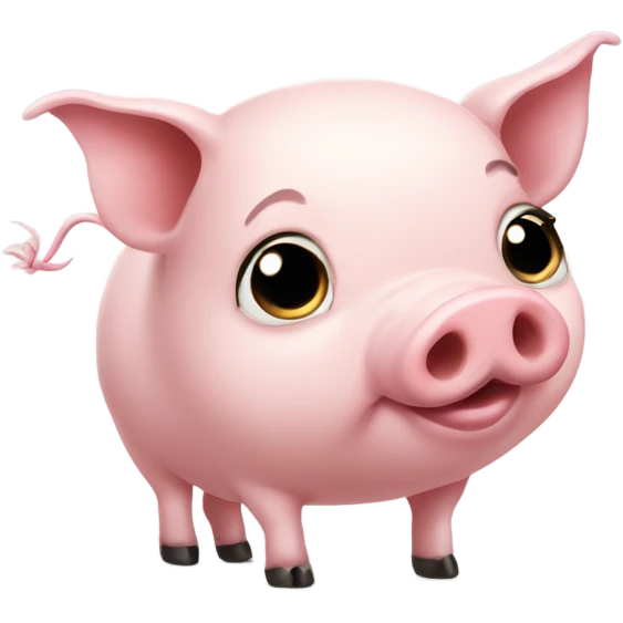 cute pig bubble butt emoji