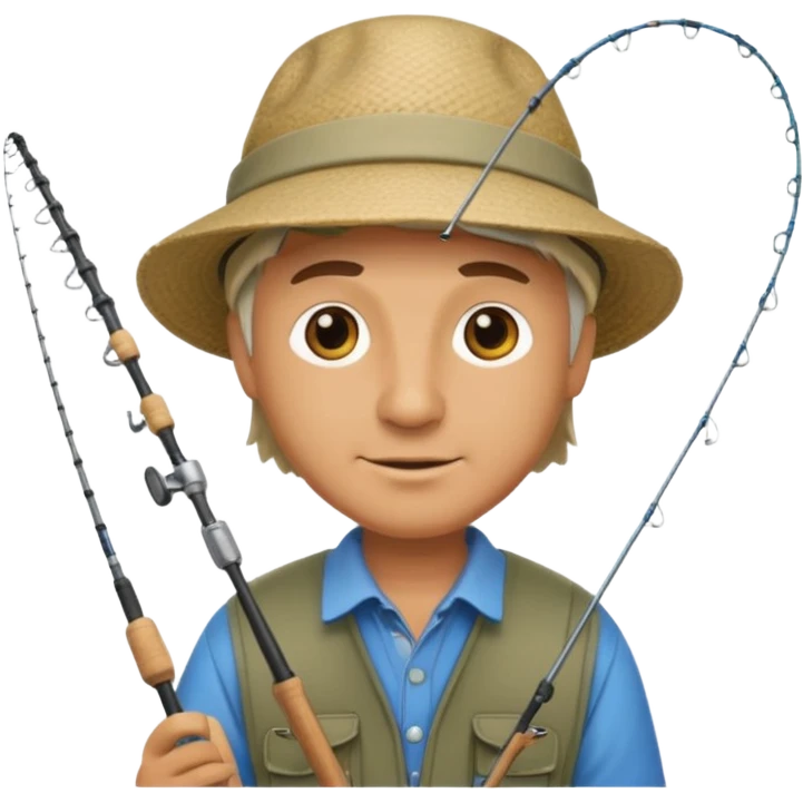 man fishing emoji