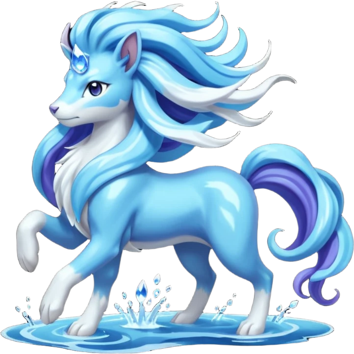 Pokemon  legendary Suicune emoji