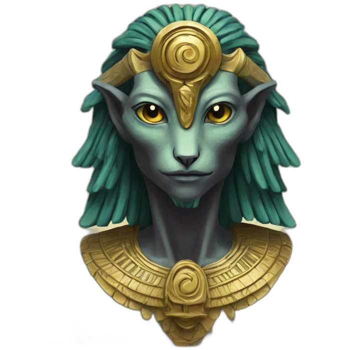 Eldritch Egyptian bird god emoji