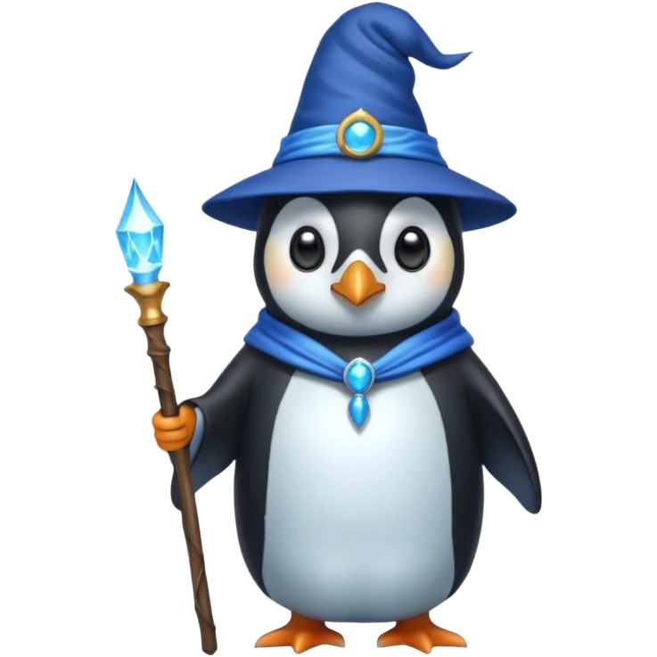 Penguin Wizard emoji
