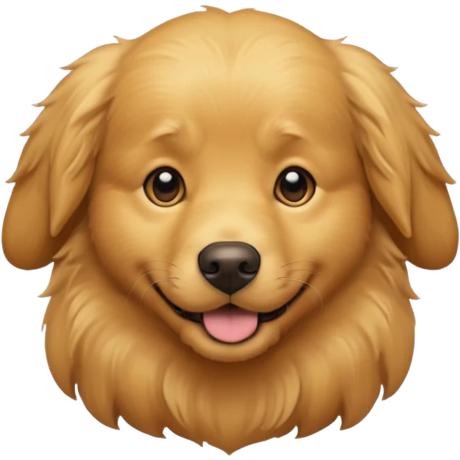 Golden retriever dog  emoji