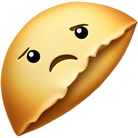 sad fortune cookie emoji
