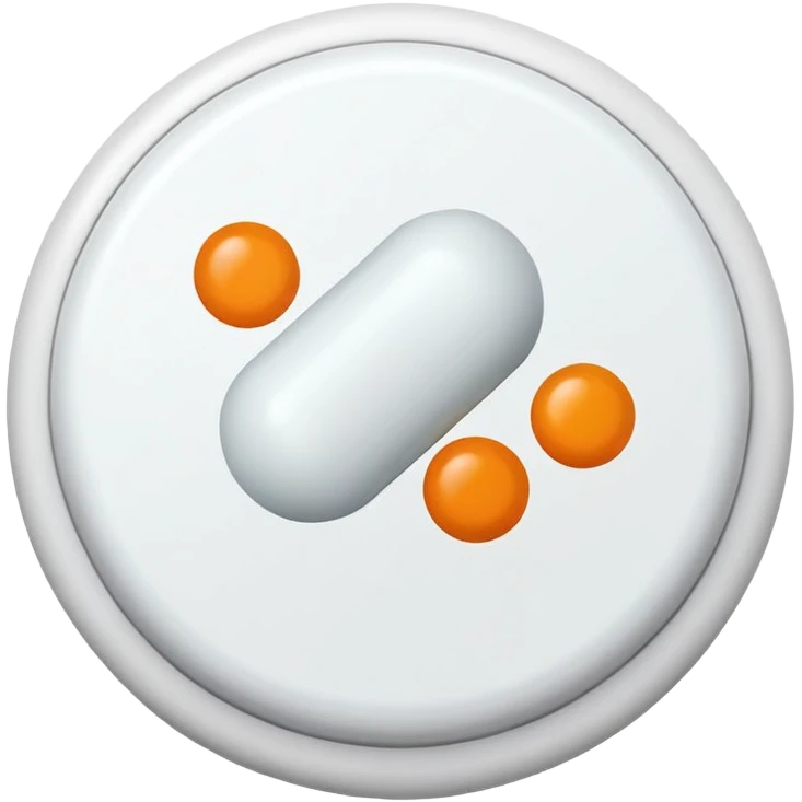 vitamin C pill or supplement emoji