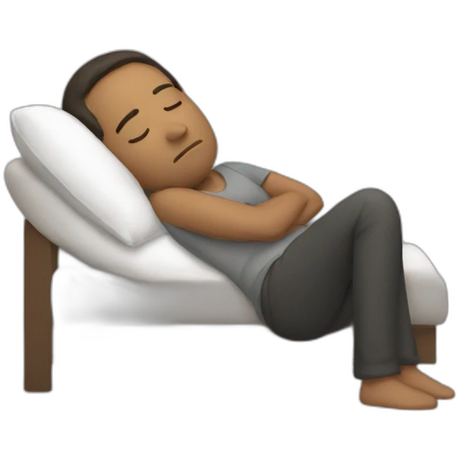 Sleeping man emoji
