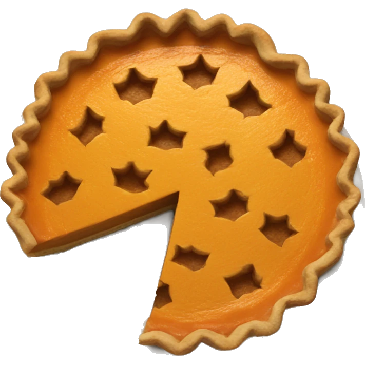 Pumpkin pie cut emoji