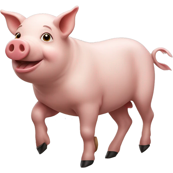 Riding pig emoji