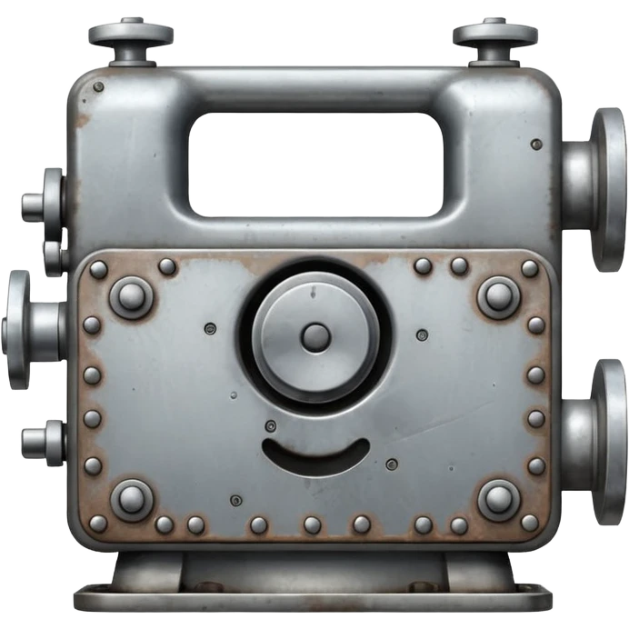 square metal machine emoji