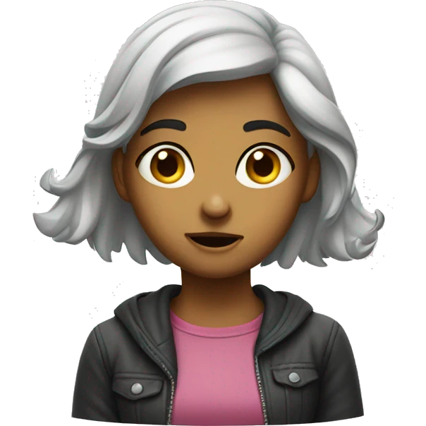 Funny but questioning girl  emoji