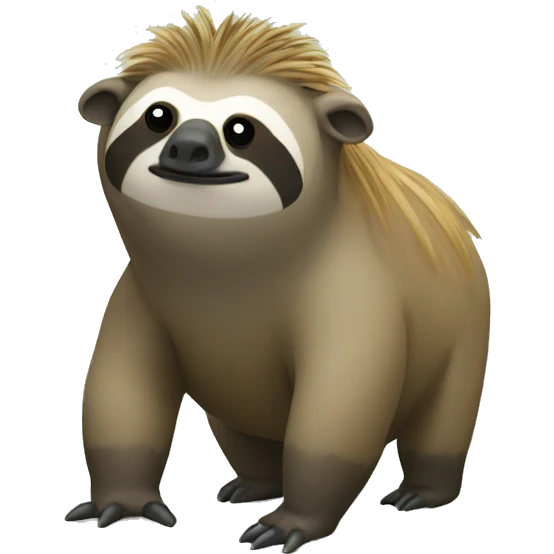 sloth and a warthog emoji