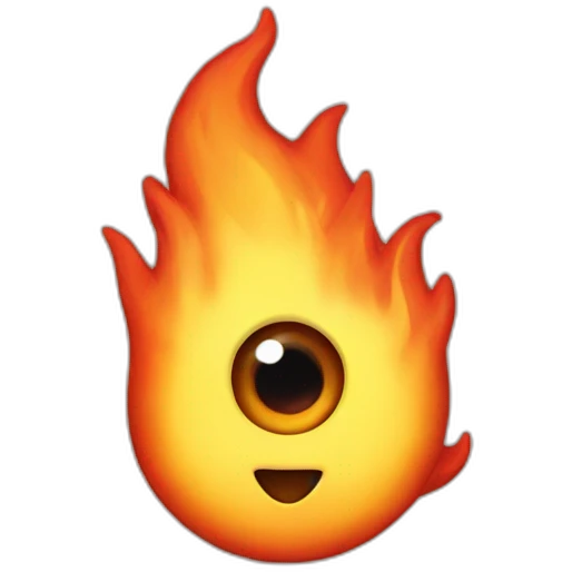 fire with eyeballs emoji