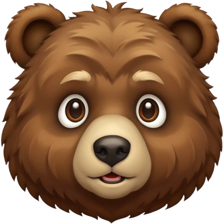Bear face emoji