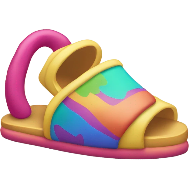 emoji hand holding a slipper  emoji