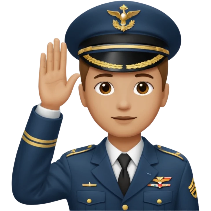 Salutieren mit linker hand emoji