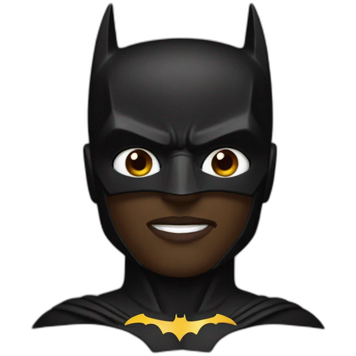 black batman emoji