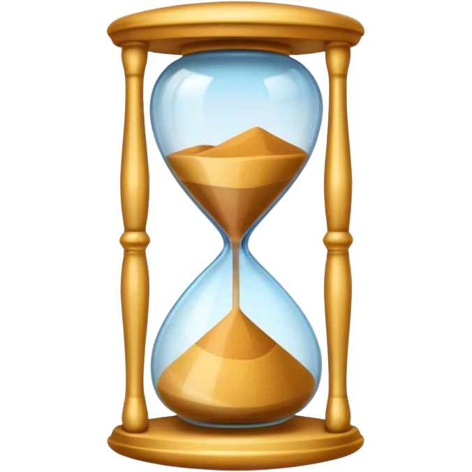 colored hourglass emoji