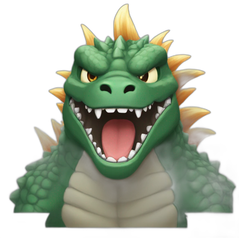 Fury Godzilla pokemon style face emoji