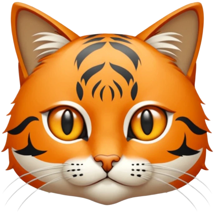 Elinde bicak olan caliko cinsi bir kedi emoji