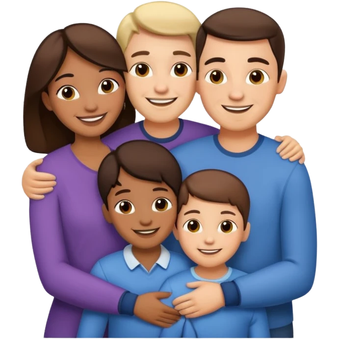 Happy family emoji