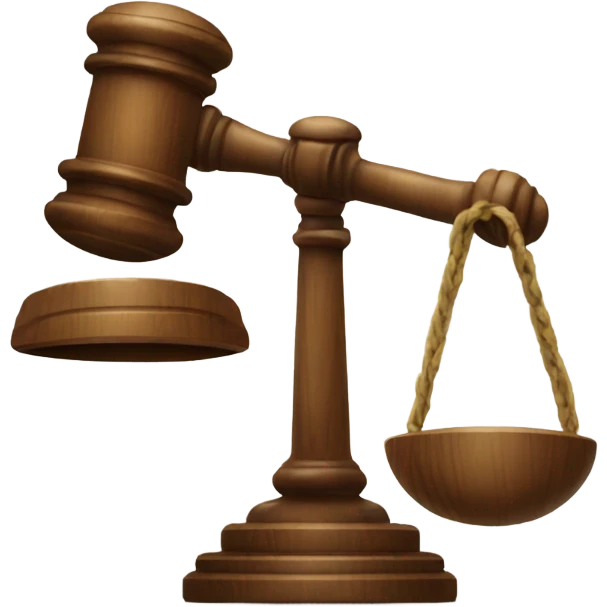 Courtroom gavel emoji