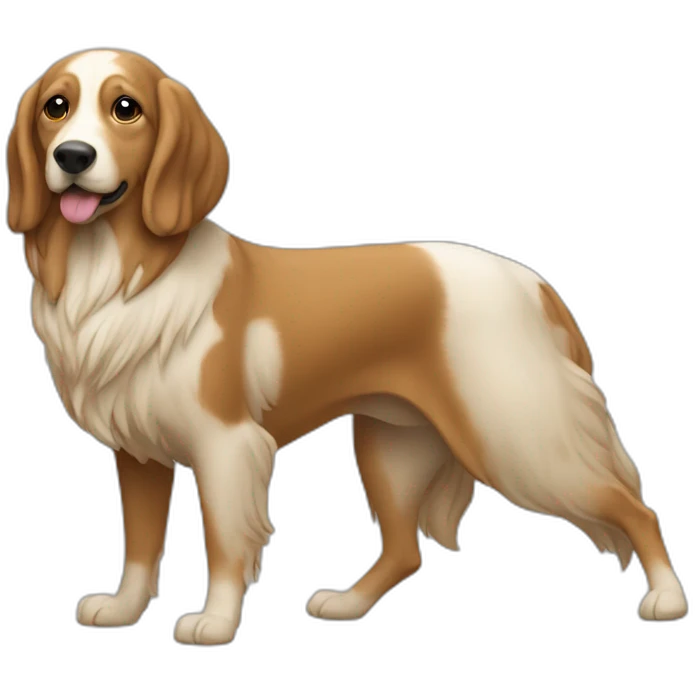 Chien qui dosse sur le dos dun chameau emoji