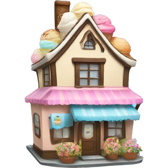 Ice cream house  emoji