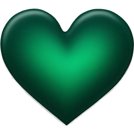 dark green heart emoji