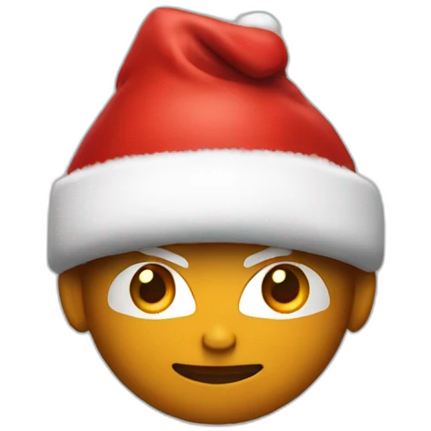 the flash with a santa claus hat emoji