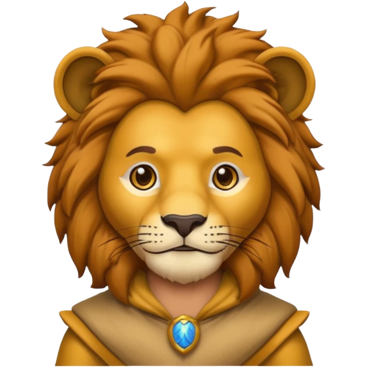 man in lion  costume  emoji