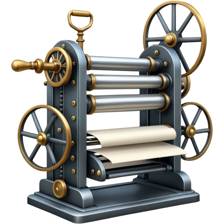 Steam-powered printing press emoji