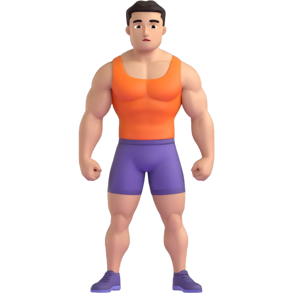 muscular young man emoji