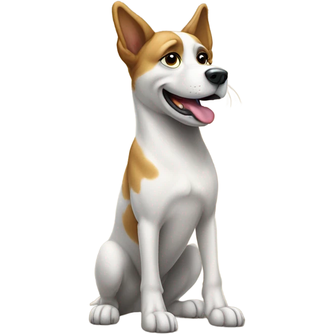 Dog saluting emoji