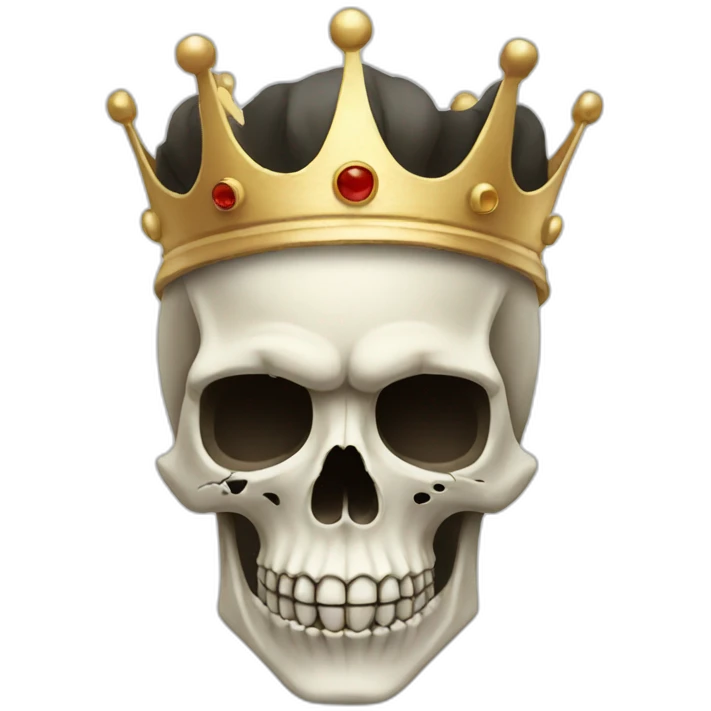 Skull with Crown emoji