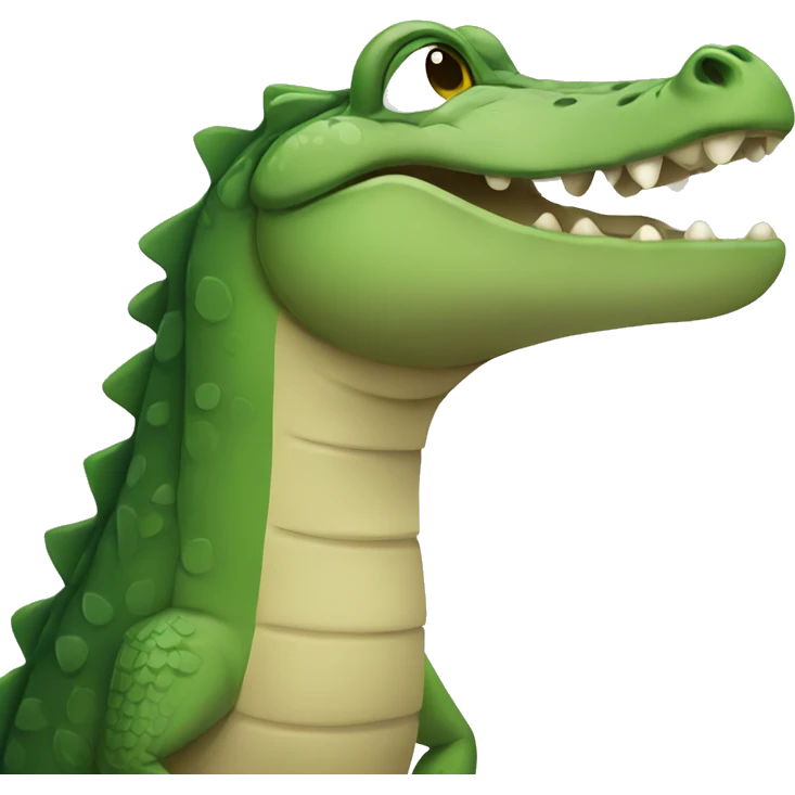 Sad crocodile emoji