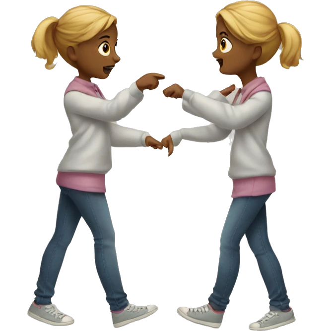 shy girl pointing fingers towards each other emoji